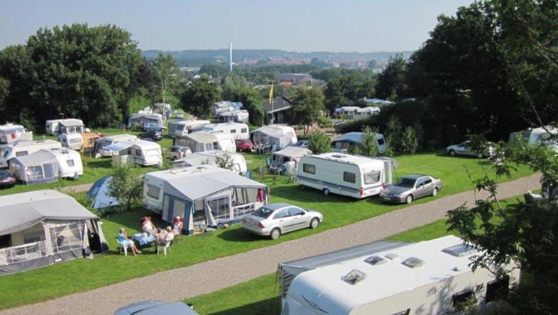 Caravans op Aabenraa City Camping