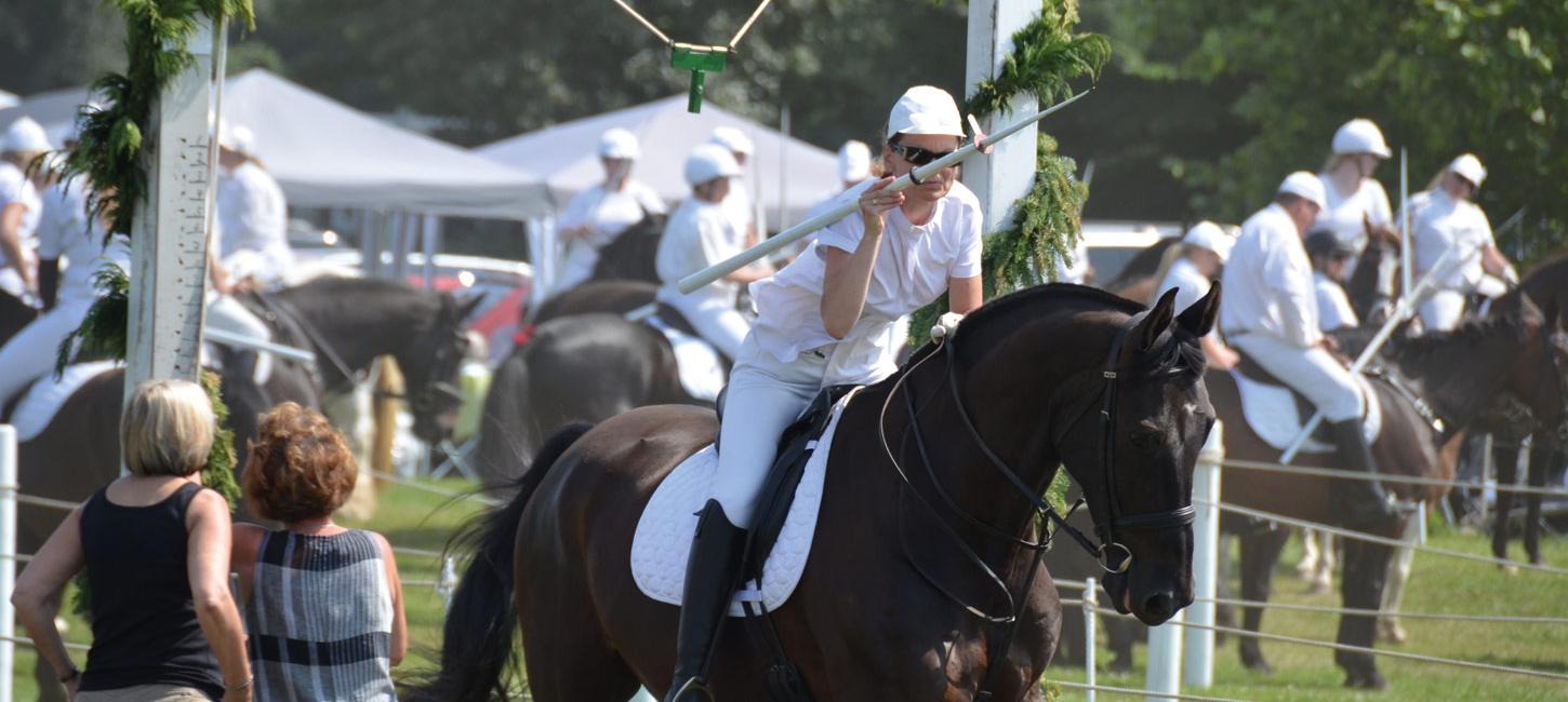 Rider at tilting-at-the-ring competition in Sønderborg