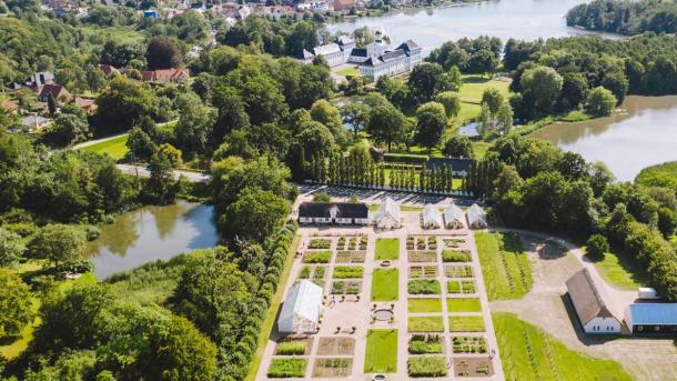 De koninklijke moestuin - luchtfoto