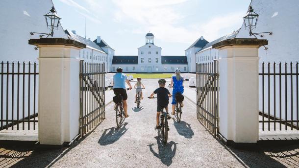 Cykeludflugt for familien til Graasten Slot