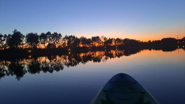 Paddleboard ved Hyggelake i Haderslev Kommune