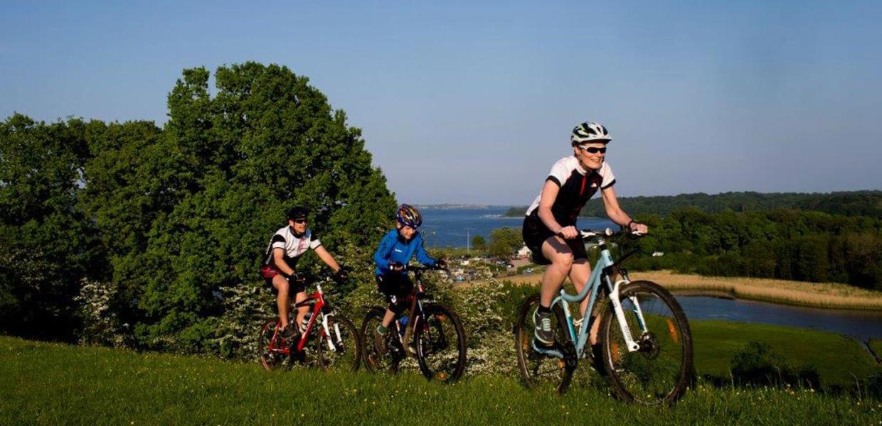 Moutainbikeroute op Kalvø