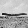 Archieffoto: Zeppelins voor de hangar op de zeppelinbasis in Tønder