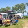 Caravans op Gammelbro Camping