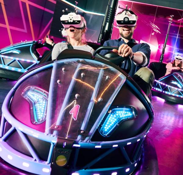 VR bumpercars i Universe Science Park