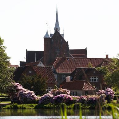 Haderslev Domkirke set fra Haderslev Dam