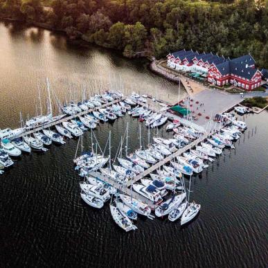 Luftfoto af Dyvig Havn