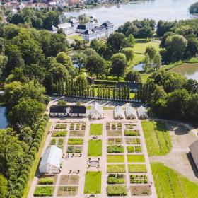 De koninklijke moestuin - luchtfoto