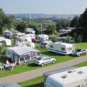 Caravans op Aabenraa City Camping