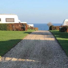 Uitzicht over het water vanaf Gaasevig Camping