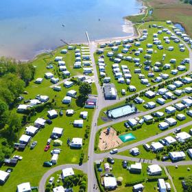 Luftfoto af Lærkelunden Camping